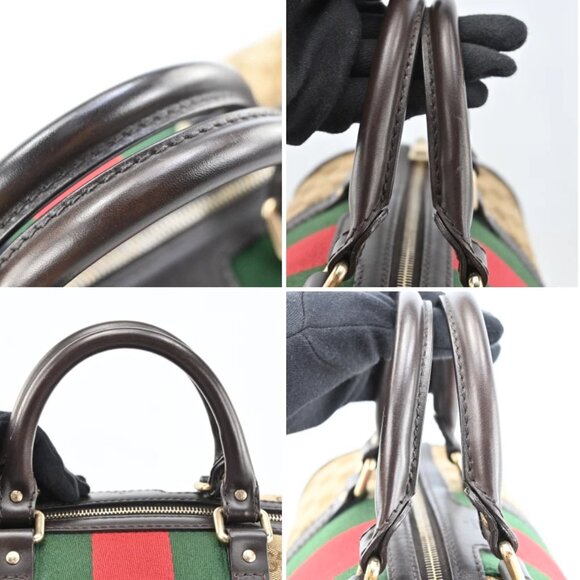 GUCCI Sherry Line Boston Bag GG Canvas Hand Bag bsj630-102325 - Picture 9 of 16